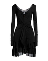 Roberto Cavalli Woman Mini Dress Black Size 8 Viscose, Polyamide, Elastane In Black