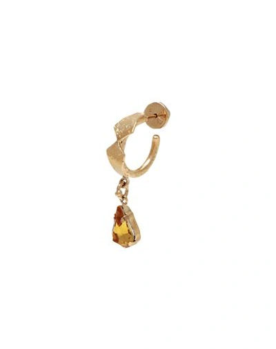 Valentino Garavani Woman Single Earring Gold Size - Metal