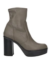 Lorenzo Mari Woman Ankle Boots Grey Size 10 Soft Leather