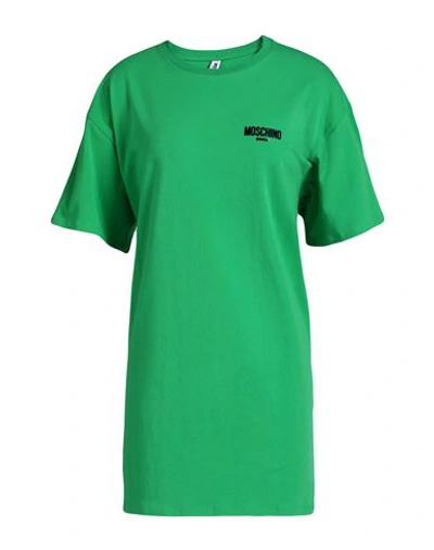Moschino Woman Cover-up Green Size Xl Cotton, Elastane