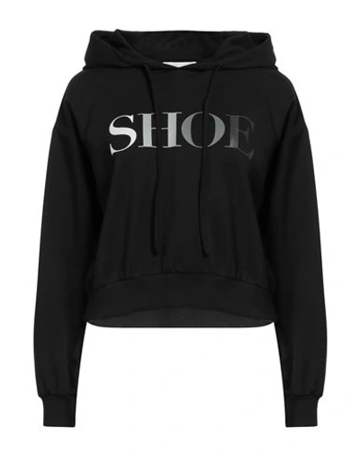 Shoe® Shoe Woman Sweatshirt Black Size L Cotton, Elastane