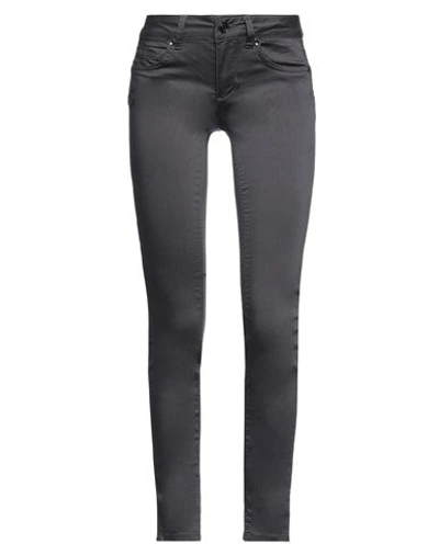 Liu •jo Woman Jeans Charcoal Size 30w-30l Cotton, Polyester, Elastane In Grey