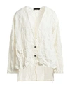 Maria Calderara Woman Shirt Ivory Size 0 Polyester In White
