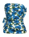 Philosophy Di Lorenzo Serafini Bustier Top Philosophy Flower Bloom In Lycra In Blue