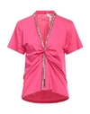 Circus Hotel Woman T-shirt Fuchsia Size L Cotton In Pink
