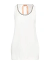 N°21 Woman Top White Size 8 Acetate, Silk