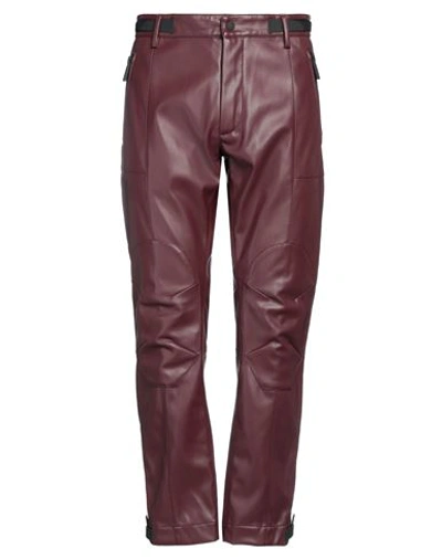 Dsquared2 Man Pants Burgundy Size 32 Polyester In Red