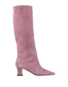 Marc Ellis Woman Knee Boots Lilac Size 9 Soft Leather In Purple