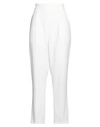 Pinko Woman Pants White Size 10 Polyester, Elastane