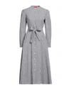 Max & Co . Woman Midi Dress Midnight Blue Size 6 Cotton, Elastane