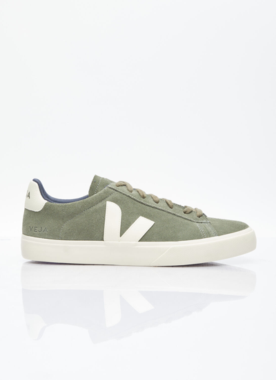 Veja Campo Suede Trainers In Green