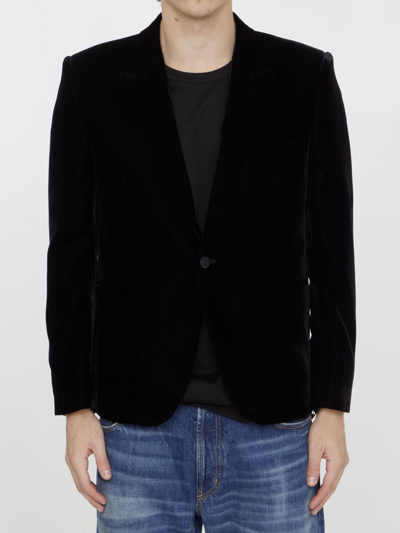 Saint Laurent Black Velvet Jacket