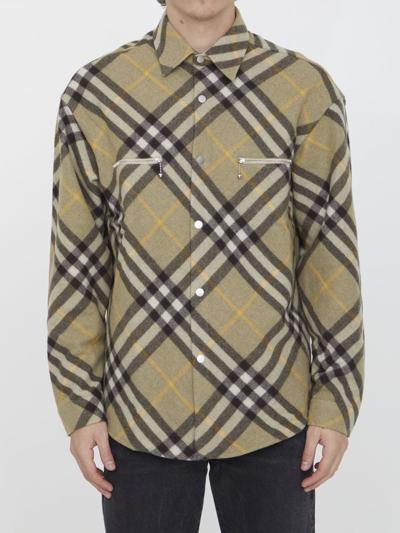 BURBERRY CHECK WOOL SHIRT