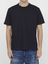 Bottega Veneta Navy Cotton Classic T-shirt In Black