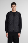 Barbour Quilted Reversible Waistcoat In Black