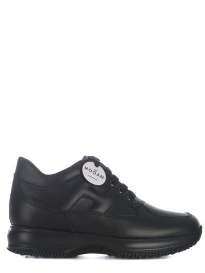 Hogan Sneakers  Interactive In Leather In Nero