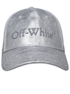 OFF-WHITE SILVER COTTON BASEBALL CAP