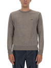Vivienne Westwood Orb-embroidered Virgin-wool Jumper In Grigio