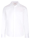 Valentino Long Sleeved Cotton Shirt In 0bo