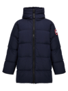 Canada Goose Lawrence Logo Down Jacket In Blue