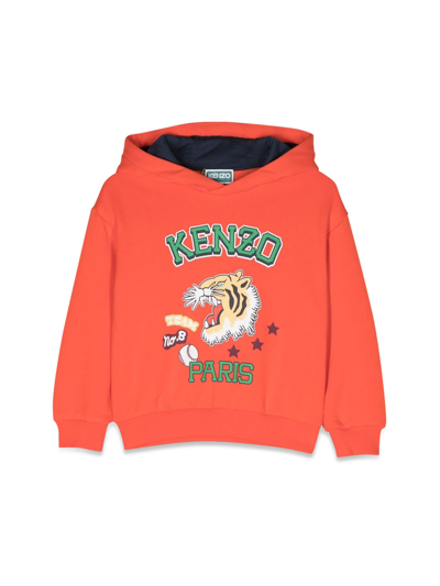 Kenzo Kids' Hoodie In Arancione