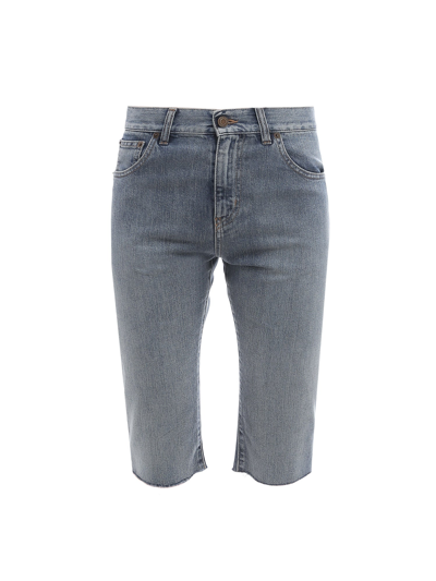 Saint Laurent Bermuda Shorts In Blue