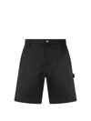MOSCHINO COTTON BERMUDA SHORTS WITH BACK LOGO PATCH
