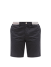 PERFECTION GDM COTTON BLEND BERMUDA SHORTS WITH ELASTIC WAISTBAND
