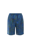 Versace Silk Bermuda Shorts With Allover Print
