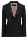 Dsquared2 Black Single-breasted Wool Blazer