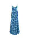 Rotate Birger Christensen Draped Floral-print Crepe De Chine Maxi Dress