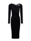 Self-portrait Cut-out Detail Ribbed-knit Midi Dress