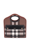 Burberry Printed E-canvas And Leather Mini Pocket Bag Handbag