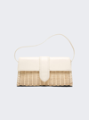 Jacquemus Off-white Le Raphia 'le Bambino Long Osier' Bag In Ivory