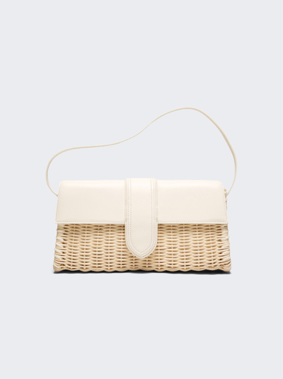 Jacquemus Off-white Le Raphia 'le Bambino Long Osier' Bag