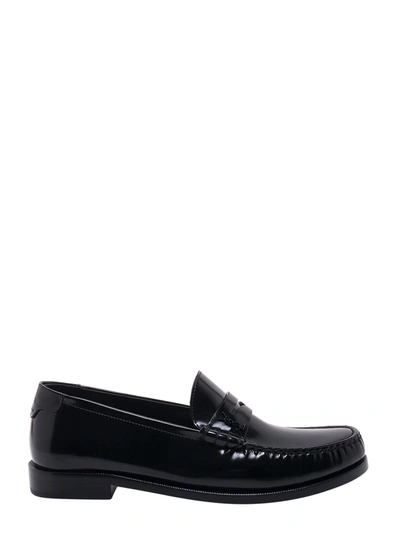Saint Laurent Black Leather Loafer
