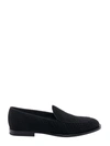Dolce & Gabbana 'vivaldi' Black Loafers With All-over Logo Lettering