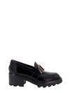 TOD'S LEATHER LOAFER WITH T TIMELESS DETAIL