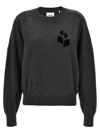 Isabel Marant Étoile Isabel Marant Etoile Woman Melange Dark Grey Stretch Cotton Blend Altee Sweater