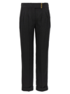 Tom Ford Metal Bar Detailed Straight-leg Pants