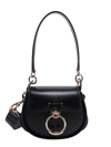 CHLOÉ TESS SMALL LEATHER HANDBAG WITH DOUBLE LEATHER SHOULDER STRAP