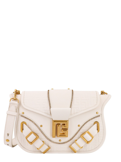 Balmain Logo-plaque Shoulder Bag In 0da