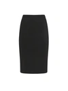 Saint Laurent High-waisted Wool Pencil Skirt With Ribbed Edges