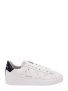 GOLDEN GOOSE LEATHER SNEAKERS WITH BACK CONTRASTING PATCH