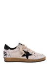 GOLDEN GOOSE LEATHER SNEAKERS WITH USED EFFECT