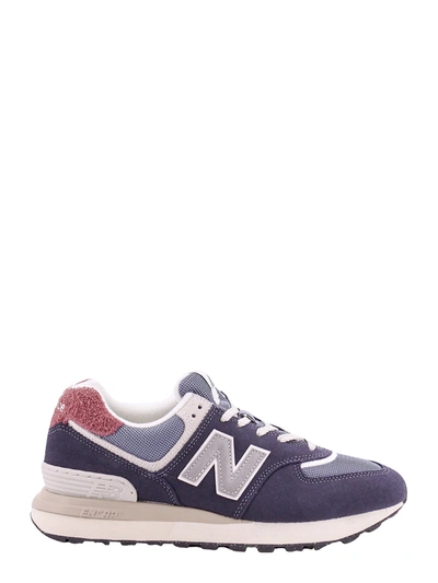 NEW BALANCE SUEDE AND MESH SNEAKERS