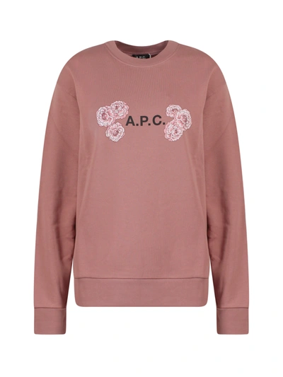 Apc Sweatshirt In Pink