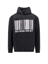 VTMNTS COTTON SWEATSHIRT WITH FRONTAL BARCODE