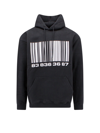Vtmnts Contrasting Prints Oversized Hooded Sweatshirt