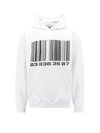 VTMNTS COTTON SWEATSHIRT WITH ICONCI FRONTAL BARCODE